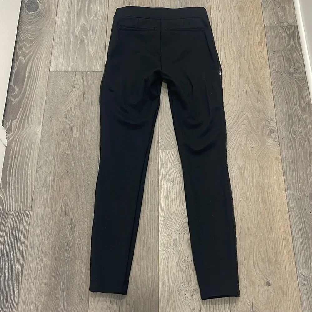 Spanx Black Pant Sequin Tuxedo Skinny Pant-Small Tall - Picture 6 of 12